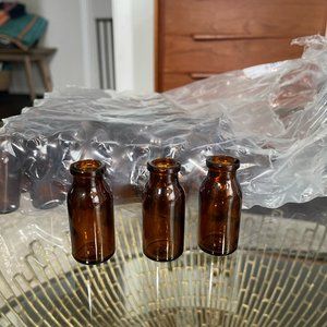 54 Small Amber Tincture Bottles